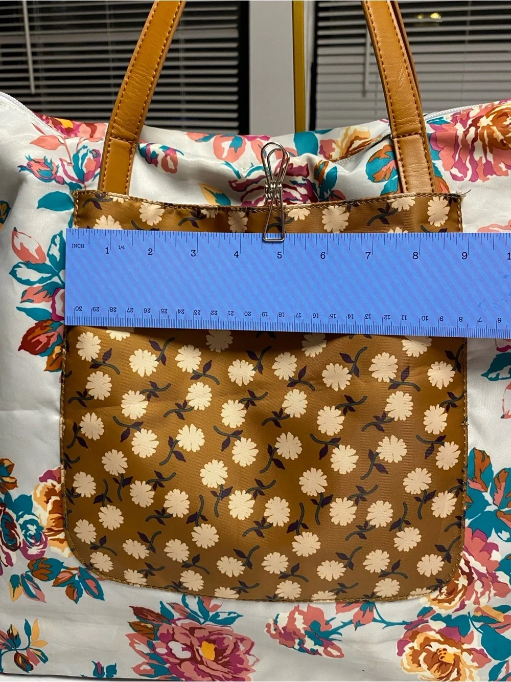Matilda Jane Floral Oversized Zip Tote Shoulder Bag